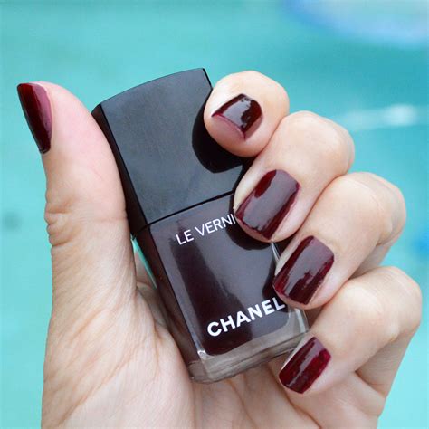 chanel rouge noir nail color.